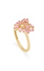 Heart-Shaped 18K Gold and Pink Sapphire Ring