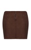 Buffalo Robe Gathered Suede Mini Skirt