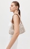 Macrame Leather Mesh Bag