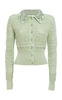 Crystal-Embellished Knit-Cotton Cardigan