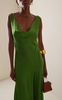 Keira Draped Satin Maxi Dress