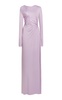 Ruched Satin Gown