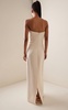 Opus Strapless Wool-Silk Maxi Dress