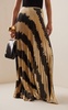 Unfolding Tropics Pleated Maxi Skirt