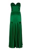 Color De Mi Tierra Silk Bustier Maxi Dress