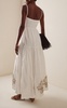 La Catedral Embroidered Linen Maxi Dress