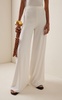 Andes High-Rise Crepe Wide-Leg Pants