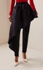 Drape-Detailed Skinny-Leg Pants