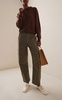 Marcelle Low-Slung Cotton Cargo Pants