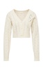 Leonta Pointelle Wool-Cashmere Cardigan