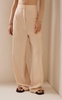 Gordon High-Waisted Wool-Cotton Wide-Leg Pants