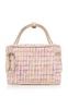 Crystal-Buckle Tweed Vanity Bag