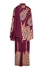 Wedge Weave Embellished Silk Maxi Dress