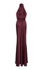 Gathered Satin Maxi Dress