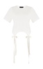 Easy Ribbon-Detailed Cotton T-Shirt