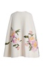 Embroidered Wool-Cashmere Cape