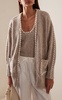 Whip-Stitched Wool-Blend Knit Cardigan