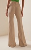 Rhein Wool Crepe Wide-Leg Pants