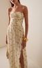 Estelle Floral-Printed Silk Crepon Maxi Dress