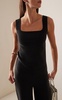 Exclusive Lay2 Sleeveless Bonded Crepe Top