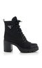 Monolith Leather and Nylon Ankle Boots