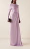 Ruched Satin Gown