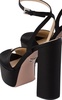 satin platform 135mm sandals