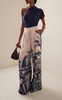 Exclusive Puerto Island-Print Linen Pants