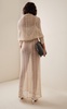 Scarf-Detailed Cotton Crochet Maxi Dress