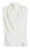 Blythe Draped Silk-Crepe Top