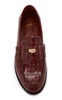 Donna Croc-Embossed Leather Penny Loafers