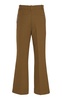 Cropped Cotton Flare Pants