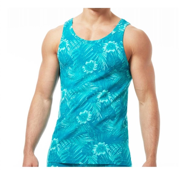 tank top shirt in teal