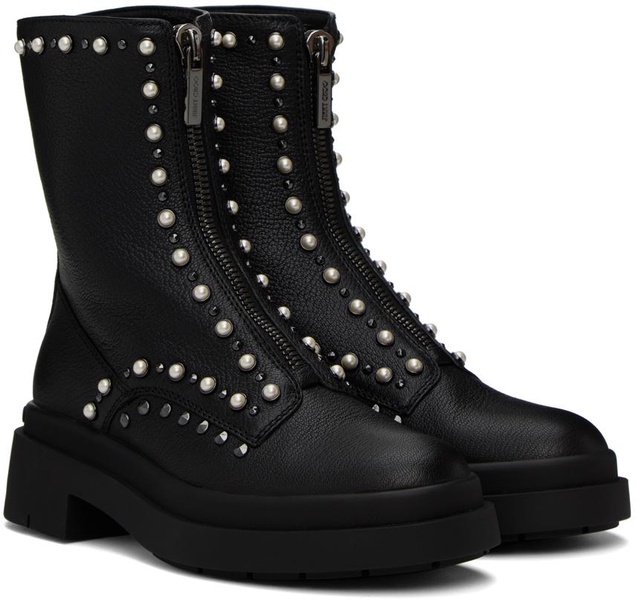 Nola embellished leather ankle boots