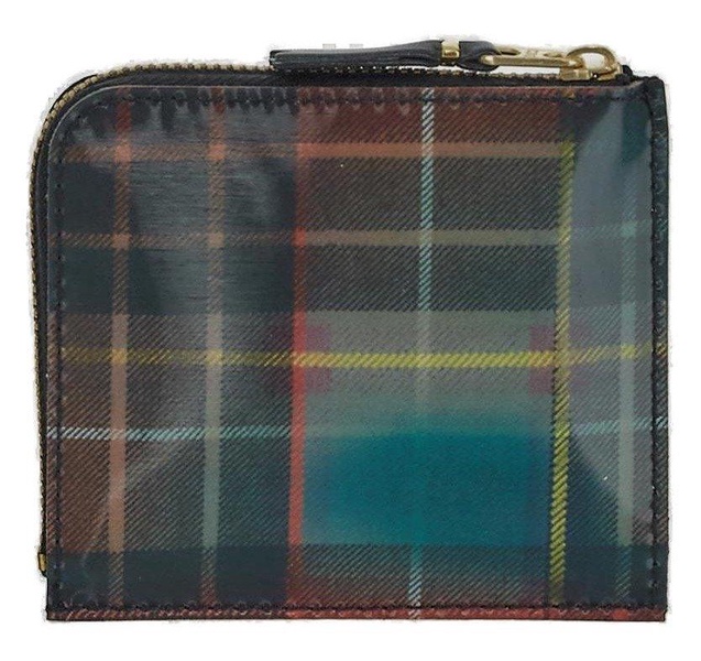 Comme des Garçons Wallet Checked Zipped Wallet