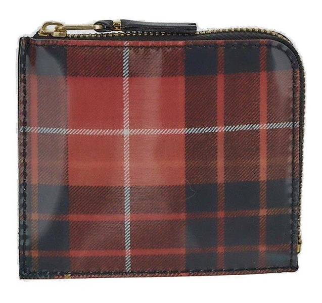 Comme des Garçons Wallet Checked Zipped Wallet