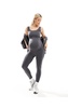 Mamalicious Maternity seamless leggings in gray - part of a set