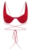 Pierce Criss-Cross Satin-Crepe Bra Top