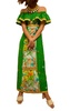 spencer maxi dress in green butterfly