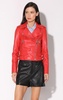 liz jacket, scarlet - leather