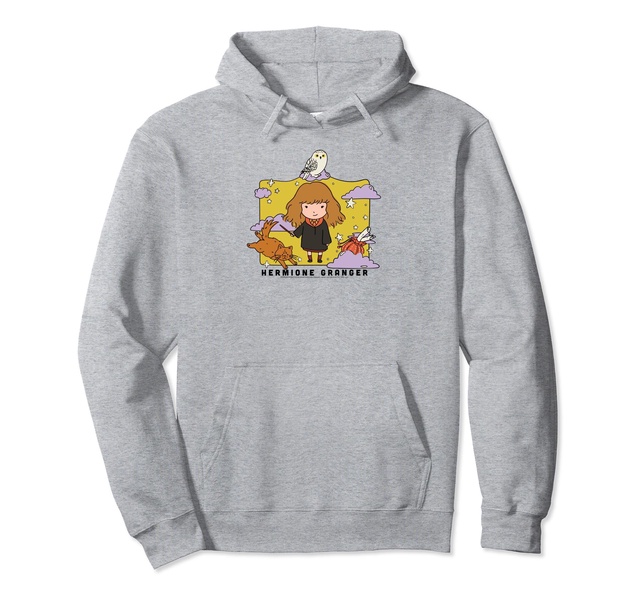 Amazon Essentials Harry Potter Hermione Granger Icons Cartoon Portrait Pullover Hoodie