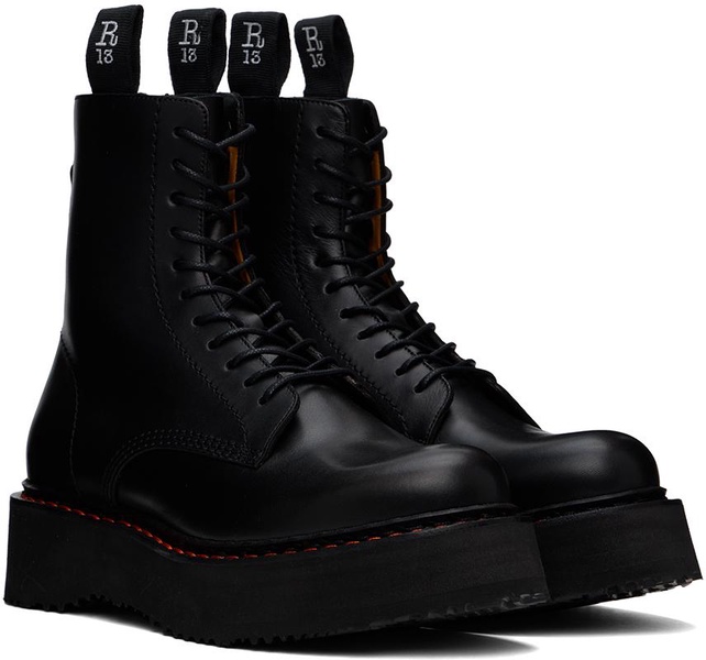 Black Single Stack Boots