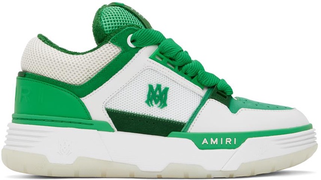 White & Green MA-1 Sneakers