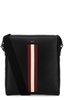 Bally Mythos Logo Lettering Striped Messenger Bag