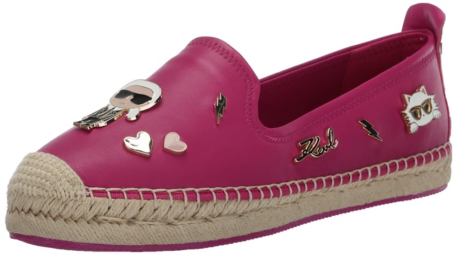 KARL LAGERFELD Women's Slip on Espadrille Platform