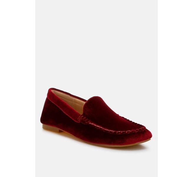 Robua Velvet Flat Loafers