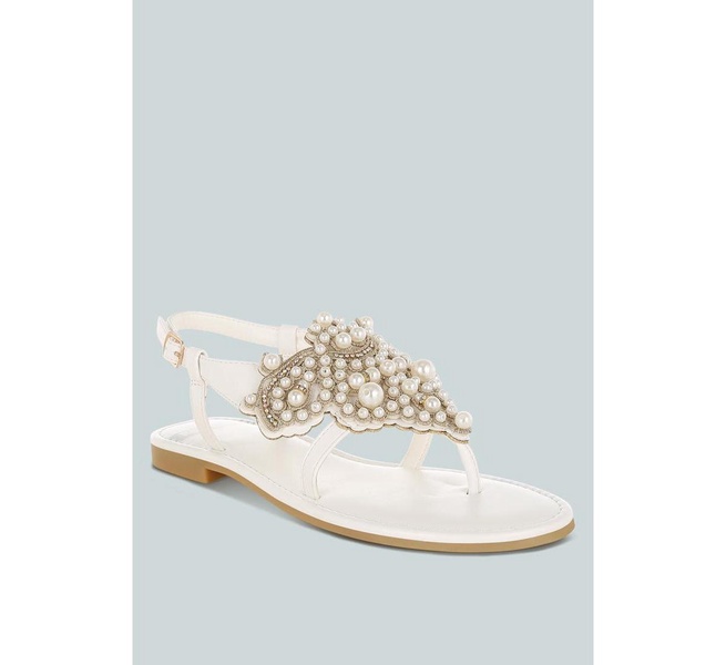 Nayasa Pn Buckle Pearls Flats