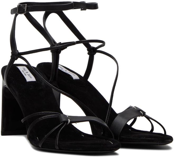 Black Vossen Heeled Sandals