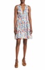 donna floral tiered cotton dress in portobello languid