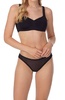 sleek invisible scoopneck bra in black